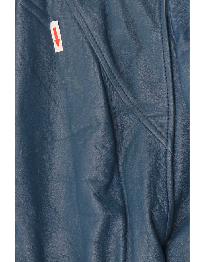 Chagall Dame Læderjakke IT 44 Medium Blue