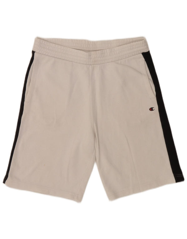 Champion Herre sportsshorts Large White Colourblock Bomuld