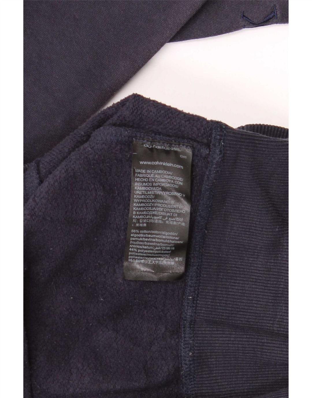 Calvin Klein Jeans Herre Sweatshirt Jumper Medium Navyblå Bomuld