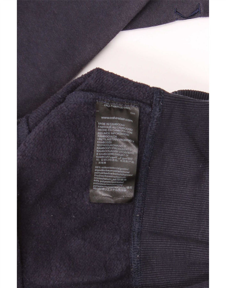 Calvin Klein Jeans Herre Sweatshirt Jumper Medium Navyblå Bomuld