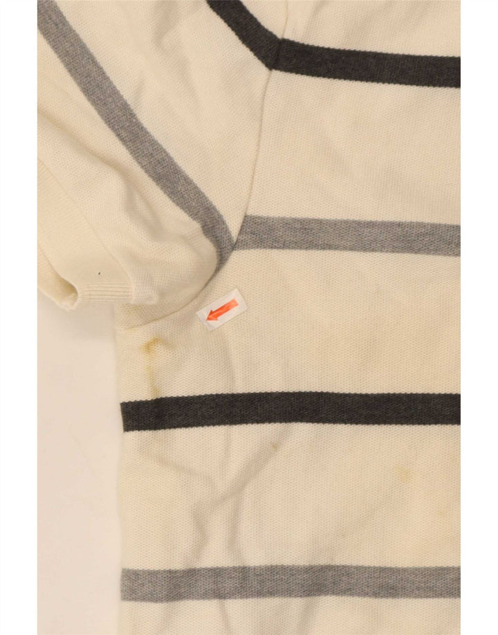Nike poloshirt til mænd mellem hvid stribet bomuld
