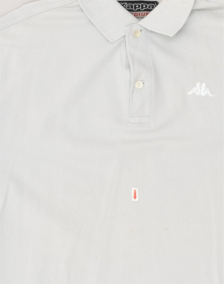 KAPPA Mens Polo Shirt Medium White Cotton | Vintage Kappa | Thrift | Second-Hand Kappa | Used Clothing | Messina Hembry 