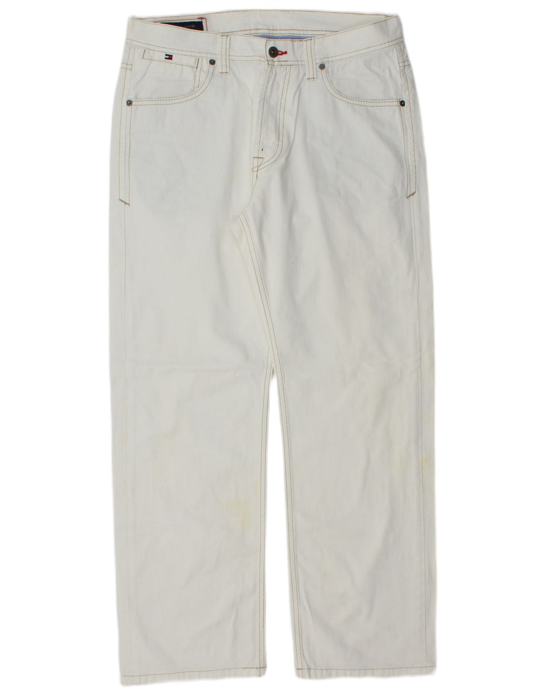 TOMMY HILFIGER Straight jeans til mænd W34 L29 blå bomuld