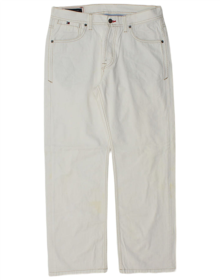 TOMMY HILFIGER Straight jeans til mænd W34 L29 blå bomuld