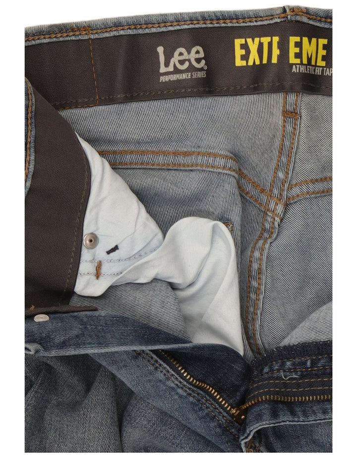 Lee Dame Extreme Motion Straight Jeans W30 L28 Blå Bomuld