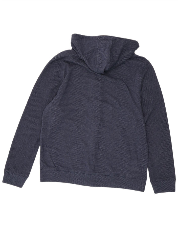 LEE Herre Regular Fit Hættetrøje Sweater med lynlås Mellem marineblå plettet bomuld
