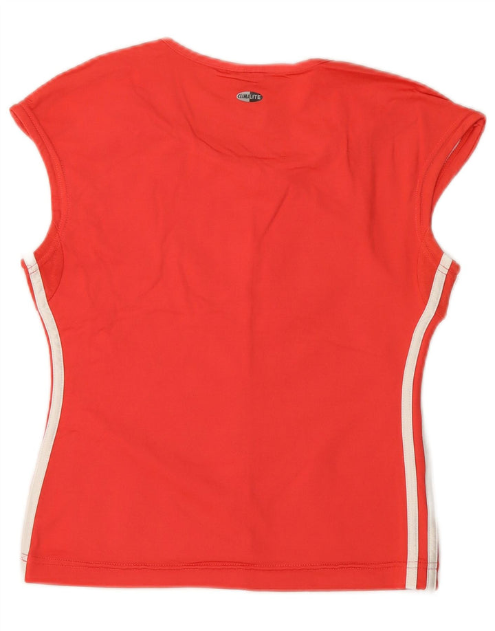 ADIDAS Womens Crop Vest Top UK 12 Medium Rød Polyamid