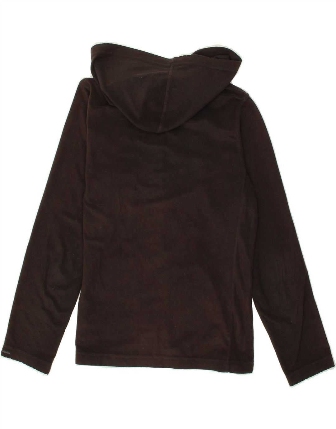 COLUMBIA Womens Hooded Fleece Jacket UK 10 Small Black Polyester Vintage Columbia and Second-Hand Columbia from Messina Hembry 
