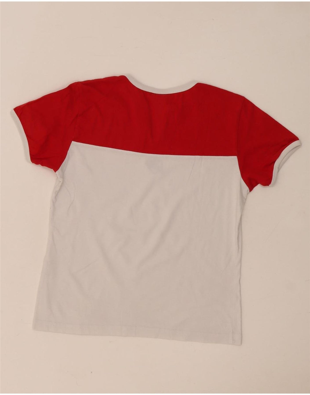 Asics Herre grafisk T-shirt Top Lille hvid Colourblock Bomuld