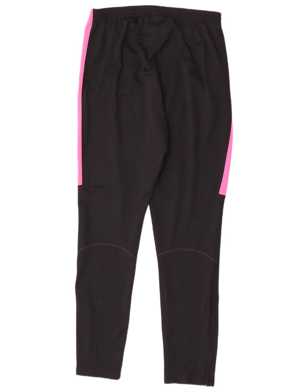 Nike Dame Dri Fit træningsdragt Bukser UK 14 Medium Sort Colourblock