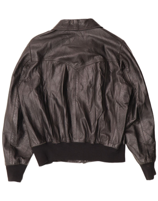 Vintage herre læderjakke UK 38 Medium Black Classic