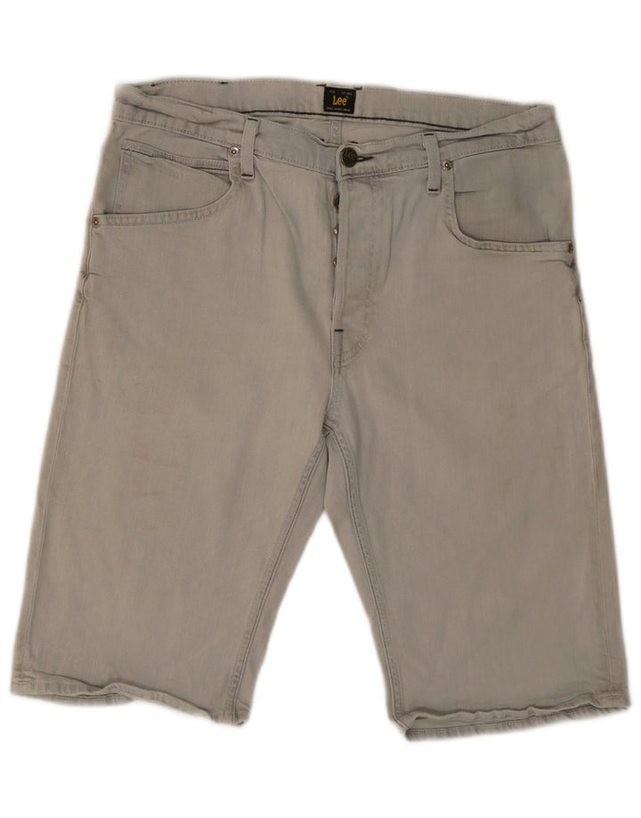 Lee Herre 5-lommers korte denimshorts W32 mellemgrå bomuld