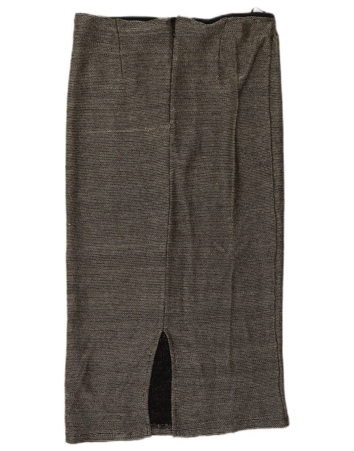 Topshop Dame Midi Nederdel UK 12 Medium W32 Sort Polyester