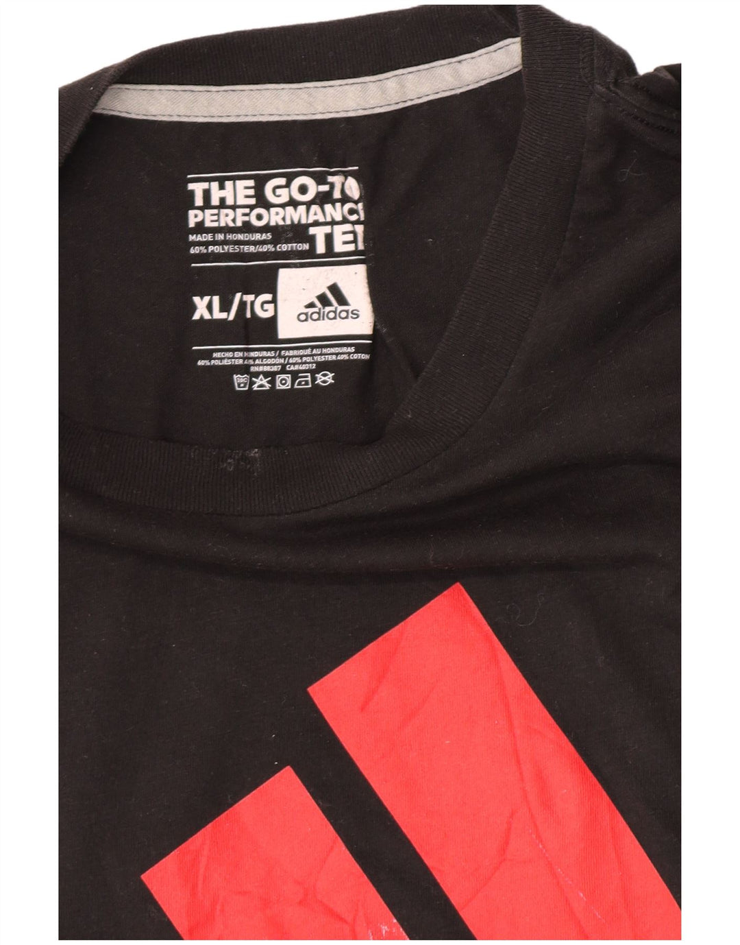 Adidas Herre Climalite Graphic T-Shirt Top XL Sort Polyester