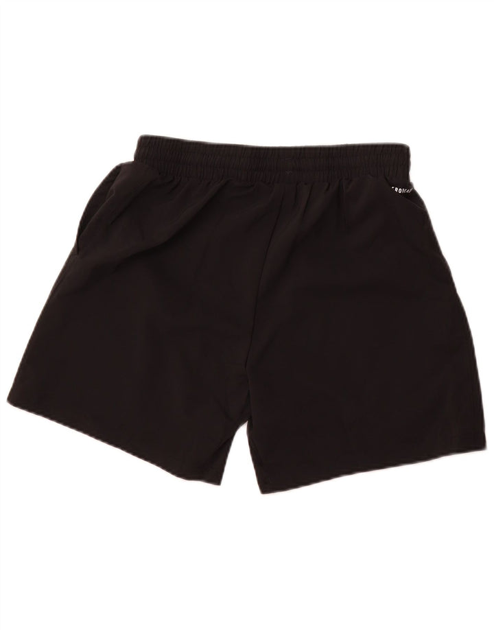 ADIDAS Boys Aeroready Sport Shorts 15-16 Years Black Polyester