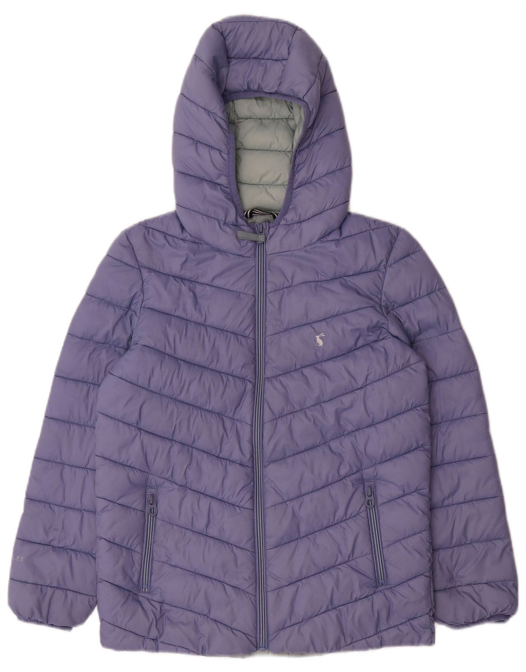 JOULES Girls Hooded Padded Jacket 11-12 Years Purple Polyester