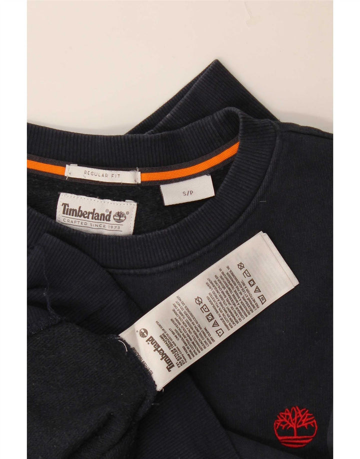 Timberland Herre Regular Fit Sweatshirt Jumper lille marineblå bomuld