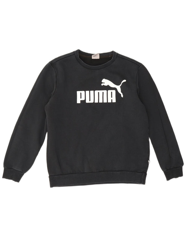 Puma Herre grafisk sweatshirt Jumper Medium Navyblå Bomuld