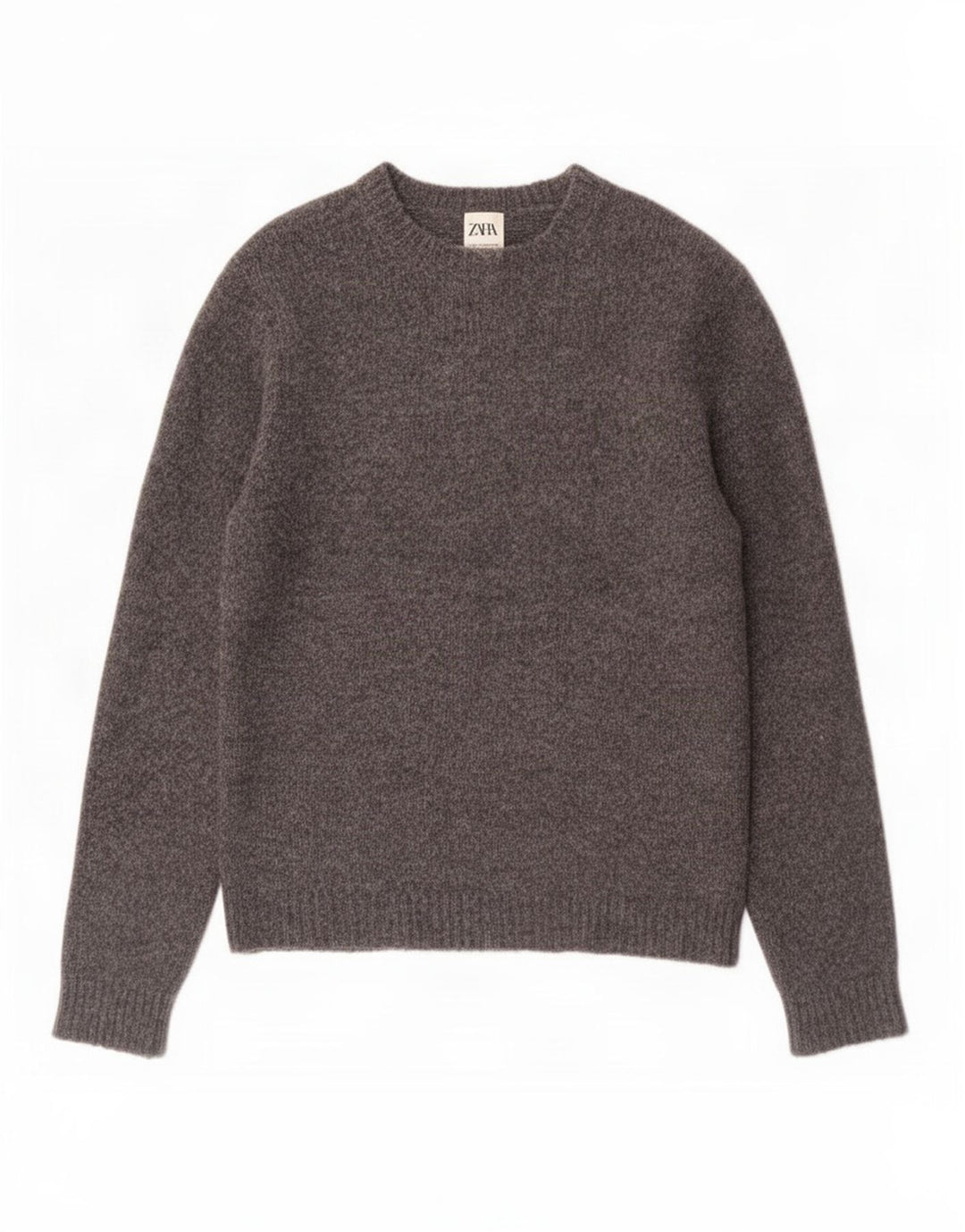 Zara Herre Boat Neck Jumper Sweater Medium Grå Akryl