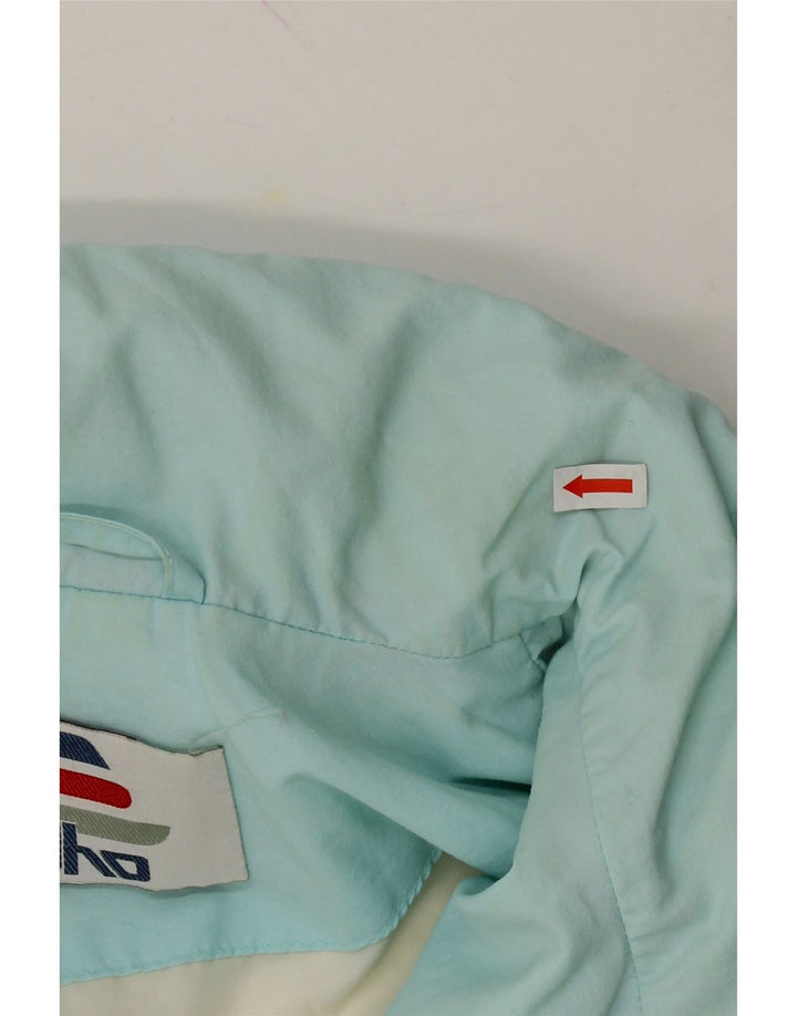 ELHO Womens Windbreaker Jacket US 14 XL Turquoise Polyamide Vintage Elho and Second-Hand Elho from Messina Hembry 