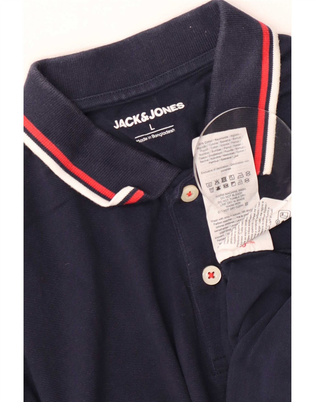Jack & Jones herre poloskjorte stor marineblå bomuld