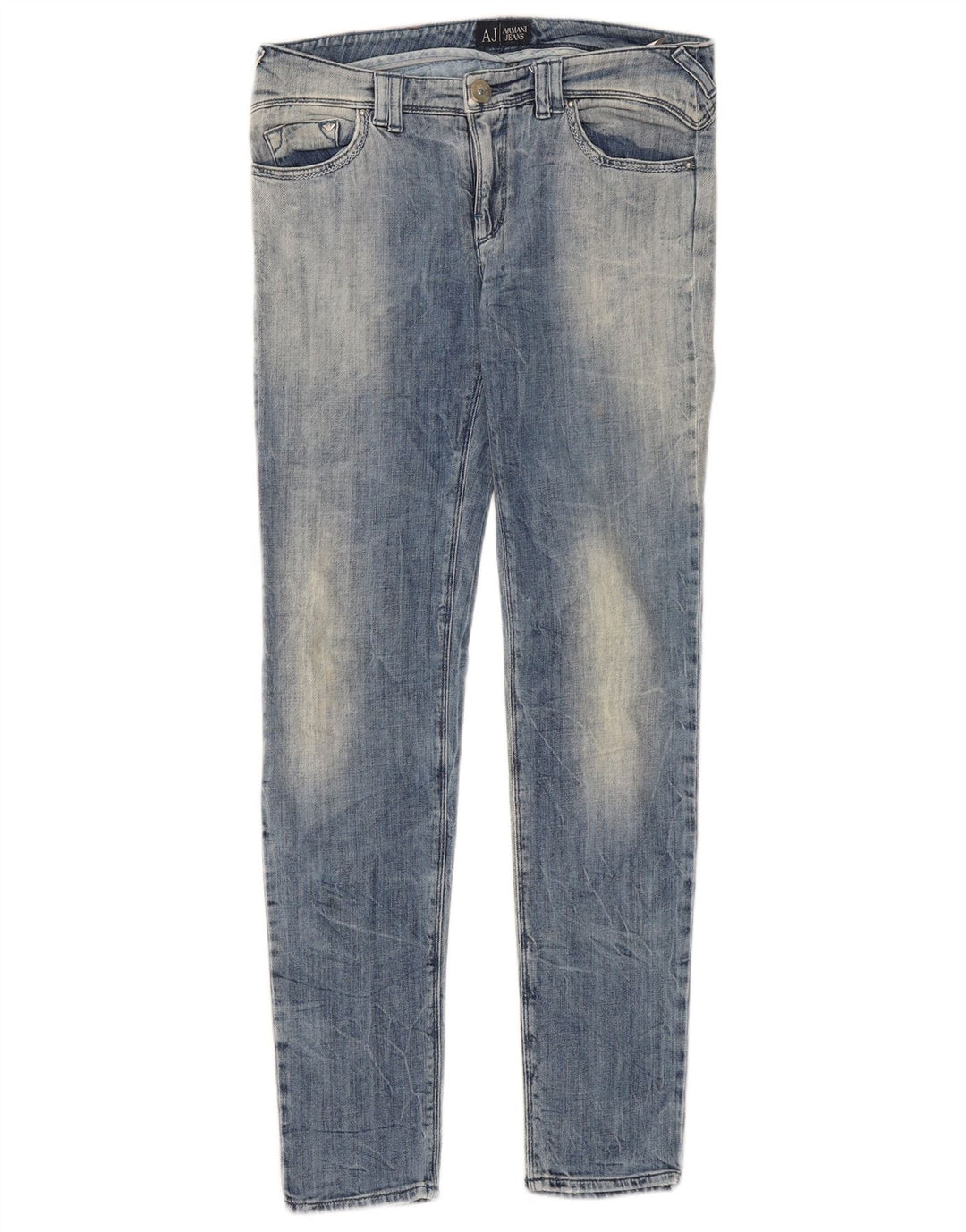 Armani Dame Skinny Jeans W28 L30 Blå Bomuld