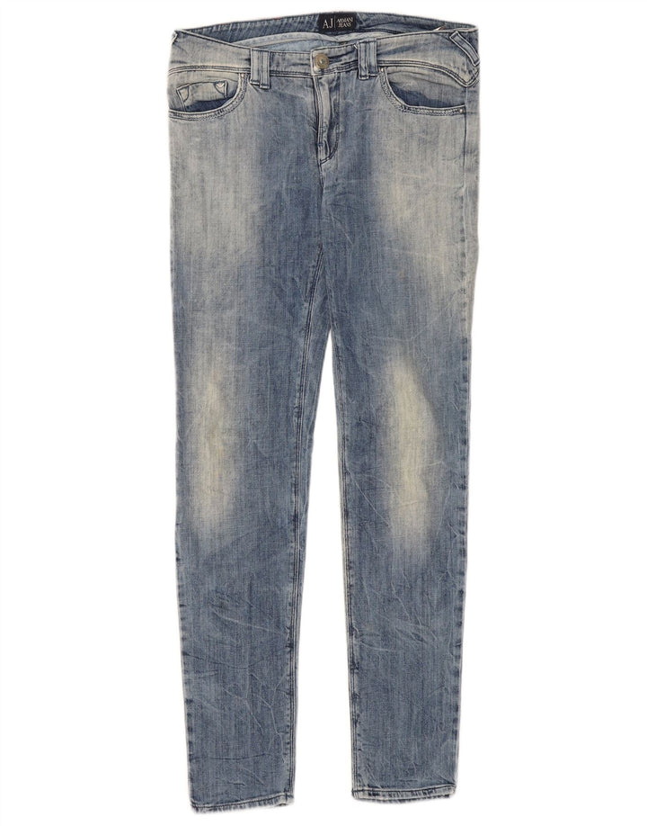 Armani Dame Skinny Jeans W28 L30 Blå Bomuld