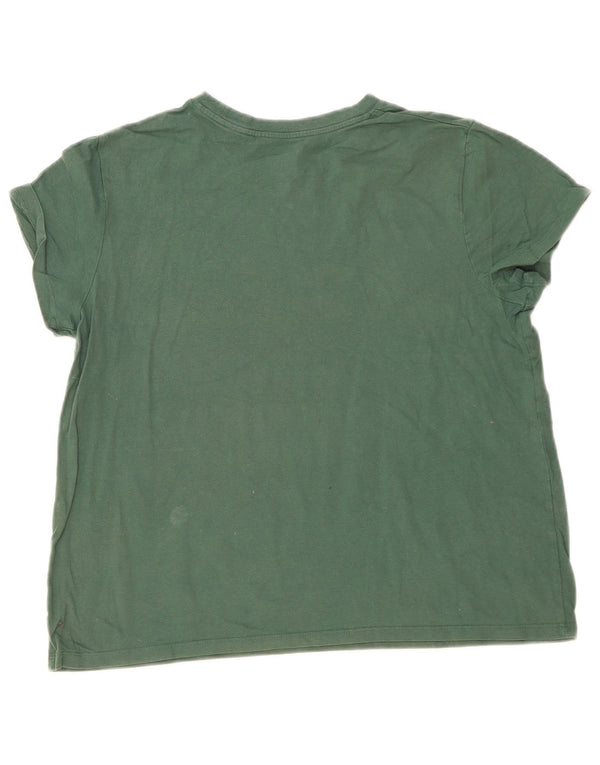Levi's Dame T-Shirt Top UK 16 Stor Grøn