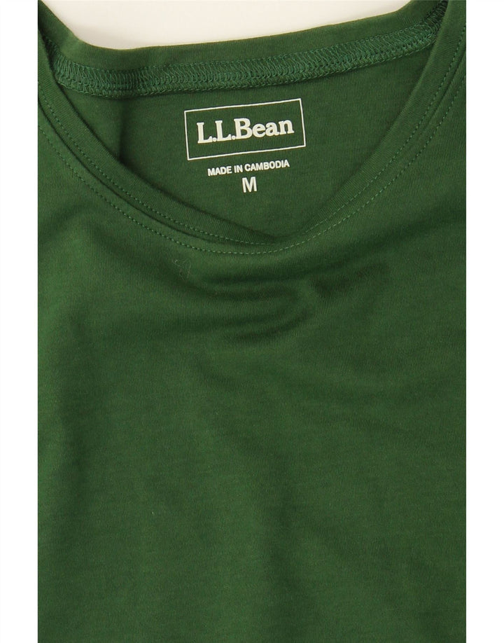 L.L.BEAN Womens Vest Top UK 12 Medium Green Cotton Vintage L.L.Bean and Second-Hand L.L.Bean from Messina Hembry 