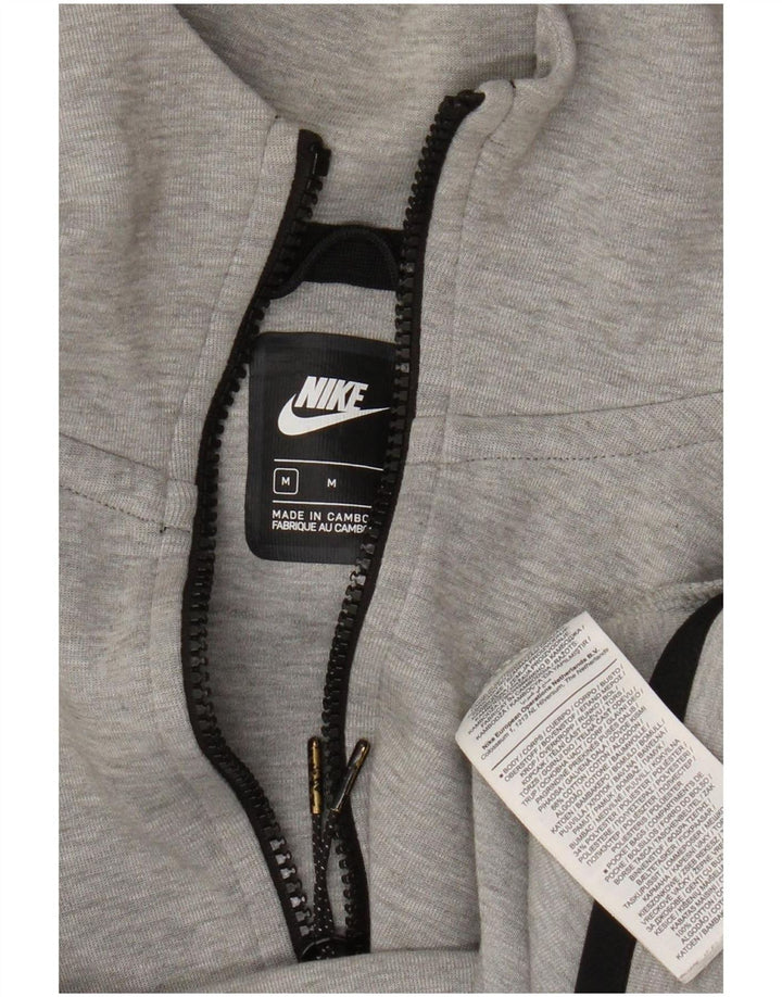 Nike hættetrøje med lynlås til mænd Medium Grey Flecked Bomuld