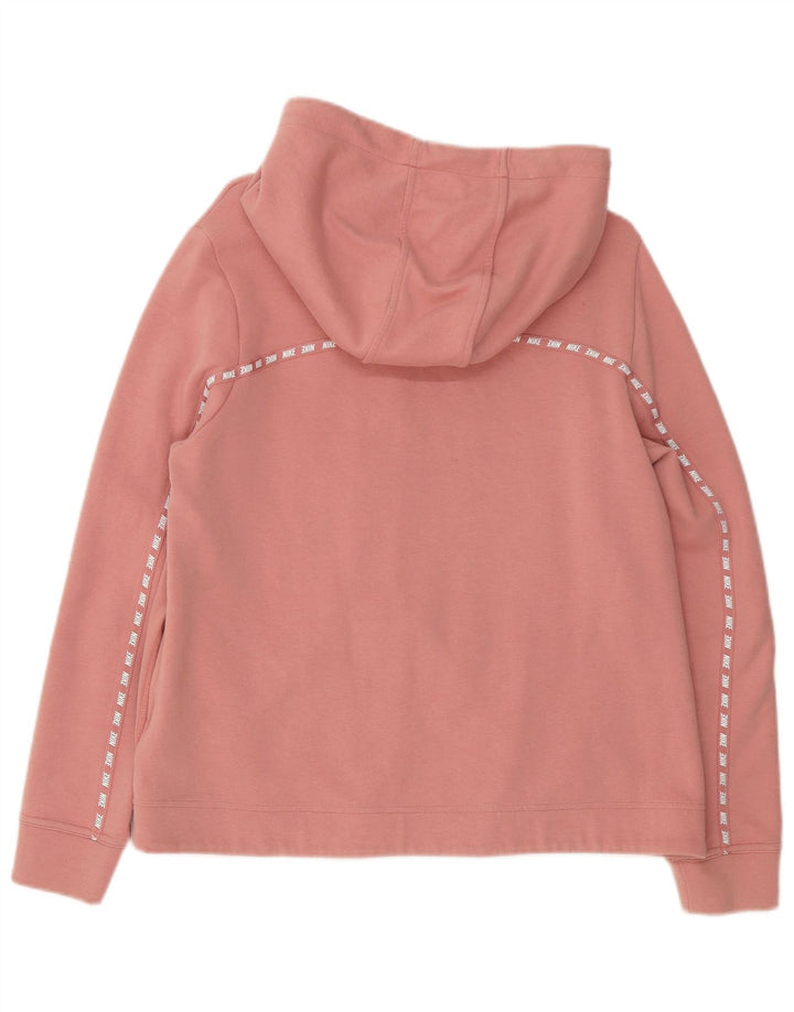 Nike hættetrøje med lynlås til kvinder UK 14 Medium Pink Bomuld