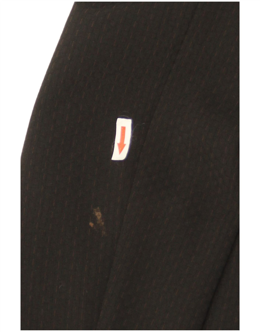 Vintage Dame Ærtefrakke IT 44 Medium Black Pinstripe Polyester