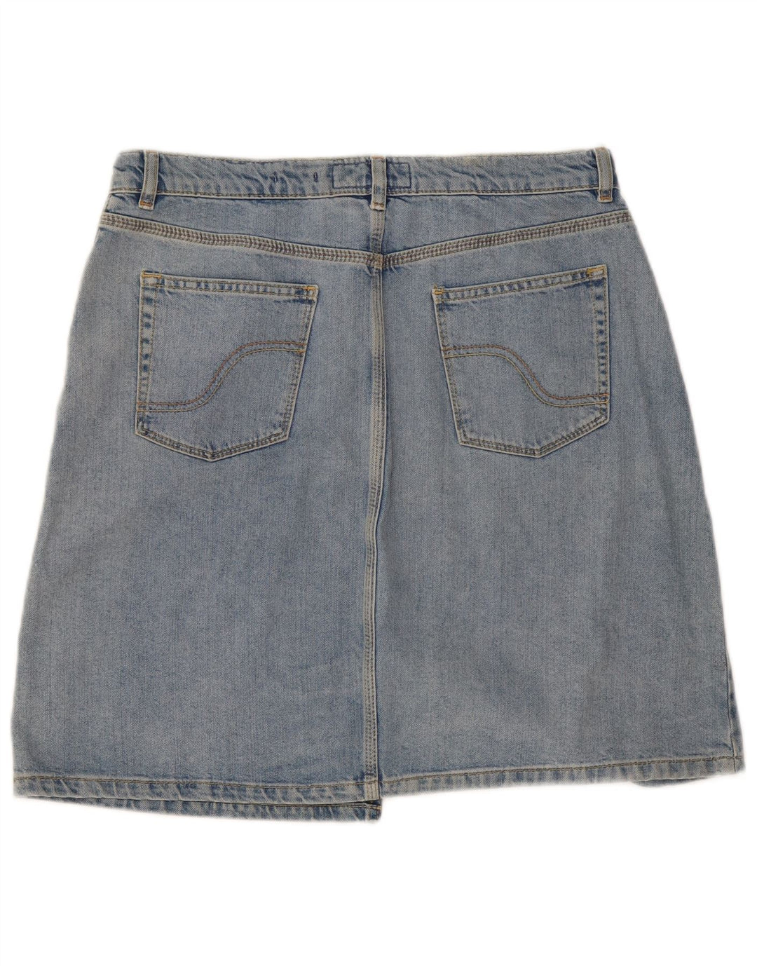 Fat Face Dame Denim Nederdel UK 14 Large W32 Blue Cotton