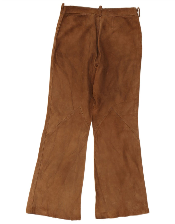 Vintage Dame Flare ruskindsbukser W26 L26 Beige