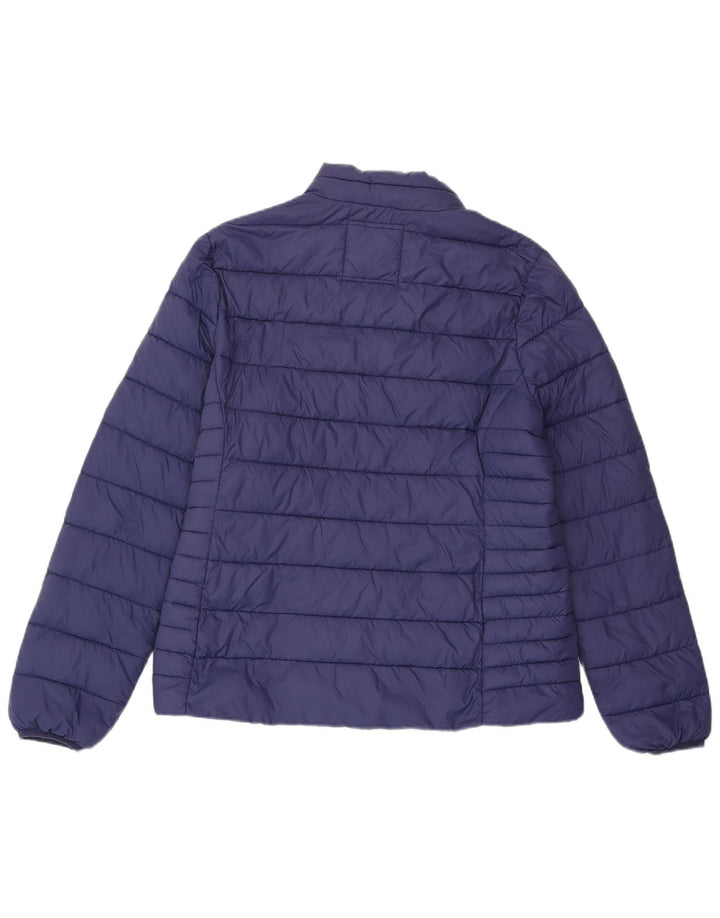 CREW TØJ Dame polstret jakke UK 14 Stor marineblå nylon