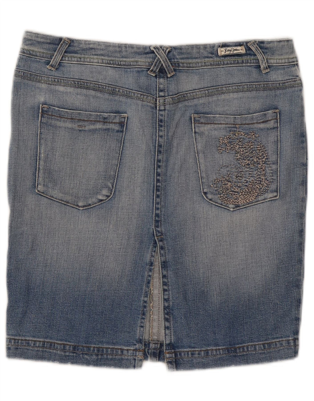 Roxy Dame Mini Denim Nederdel US 12 Large W32 Blue Cotton
