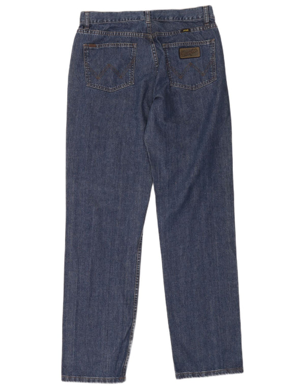 Wrangler Straight Jeans til mænd W34 L33 Blå Bomuld