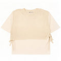 Zara hæklet bluse top UK 10 Small Beige