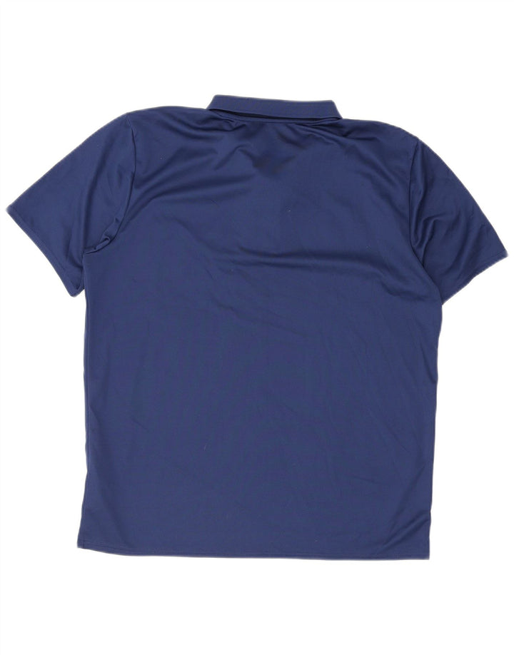 Umbro Herre Polo Shirt XL Navy Blue Polyester