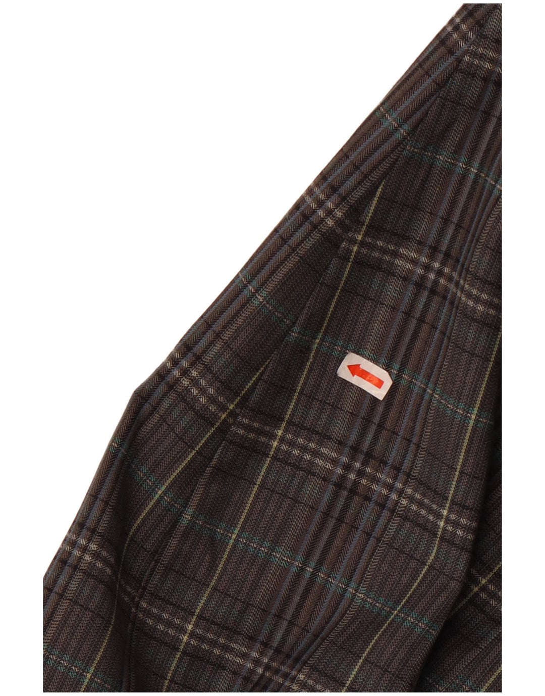 Gianluca Lorenzi Herre 2-knaps blazerjakke IT 56 3XL grå ternet uld