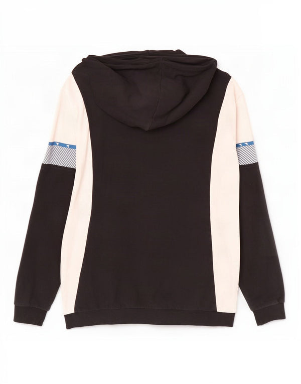 Diadora Herre grafisk hættetrøje med lynlås 2XL Sort Colourblock Bomuld