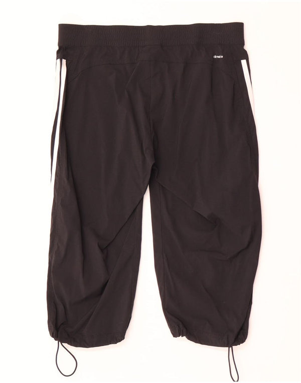 Adidas Womens Climalite Bermuda Shorts UK 12 Medium W32 Black Nylon