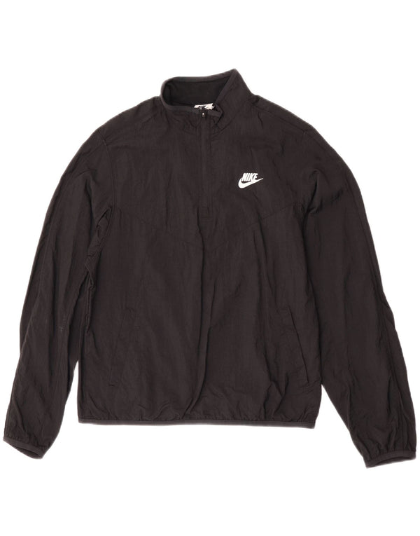 Nike drenge grafisk pullover træningsdragt topjakke 13-14 år XL sort nylon