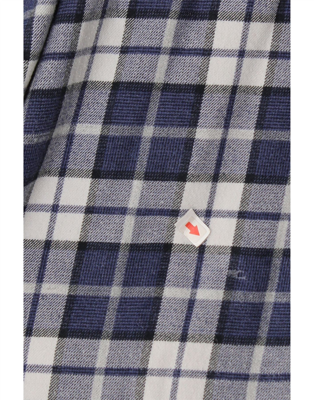 Massimo Dutti herre flannel skjorte XL marineblå ternet