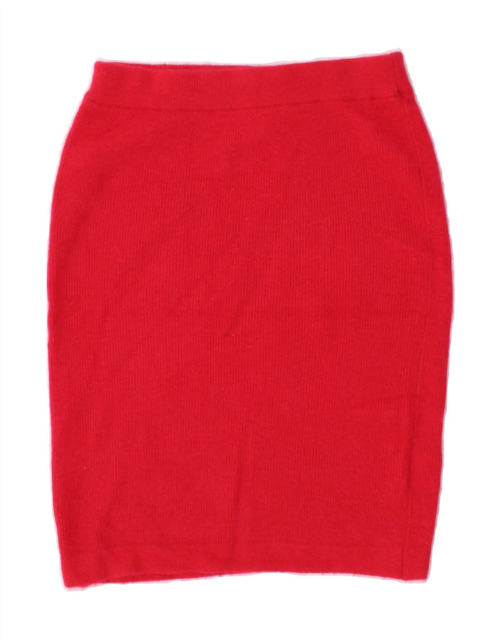 VINTAGE Womens Pencil Skirt Medium W28 Red Vintage Vintage and Second-Hand Vintage from Messina Hembry 