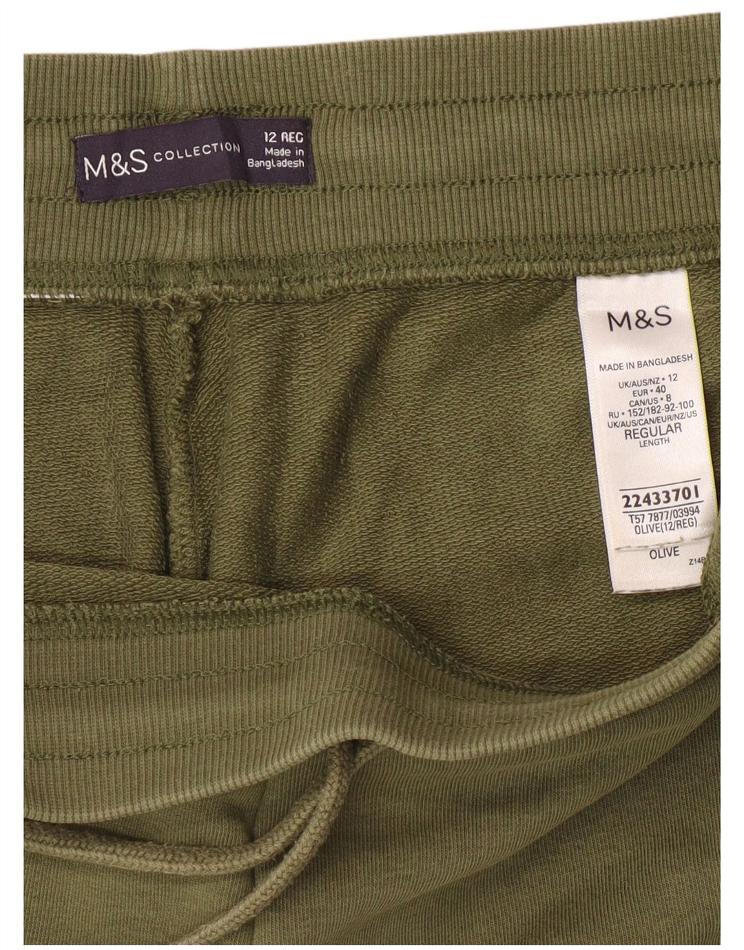 Marks & Spencer Træningsdragt til kvinder Joggers UK 12 Medium Khaki