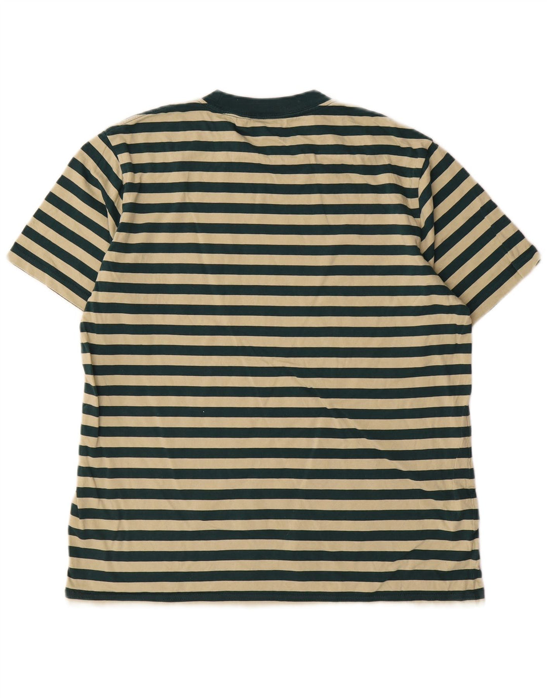 Carhartt Herre T-Shirt Top Medium Grøn Stribet Bomuld