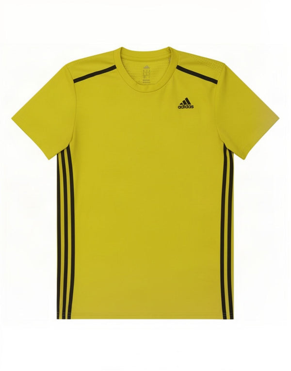 Adidas Herre Climacool T-Shirt Top Medium Gul Polyester