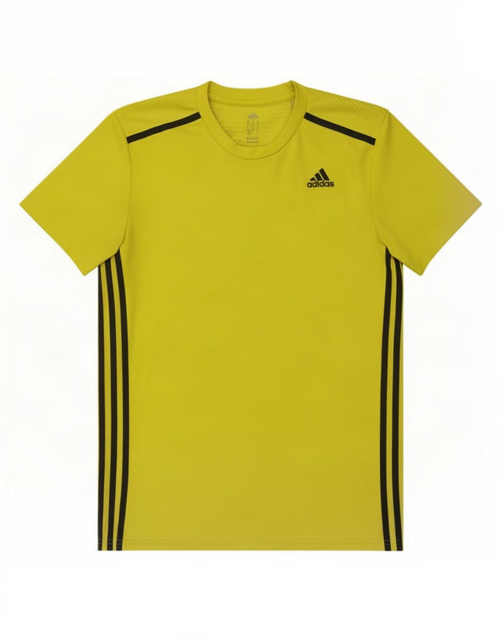 Adidas Herre Climacool T-Shirt Top Medium Gul Polyester