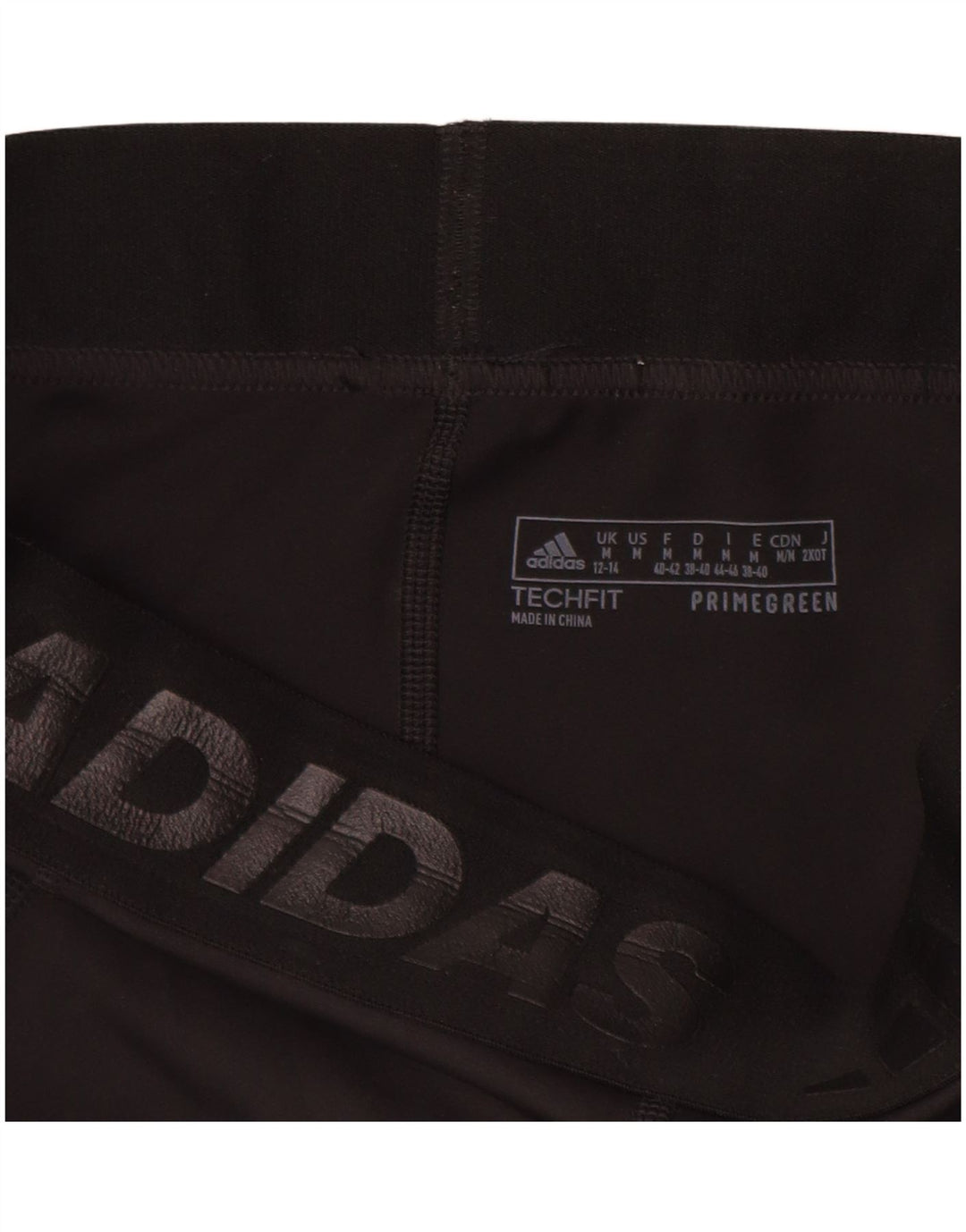 Adidas Graphic Leggings til kvinder UK 12/14 Medium Black Polyester